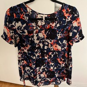 Joie colorful silk shirt